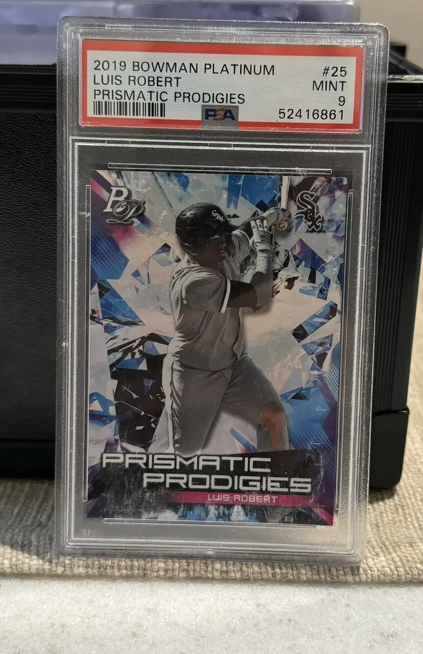 Luis Robert 2019 Bowman Platinum Prismatic Prodigies #25 Chicago White Sox PSA 9